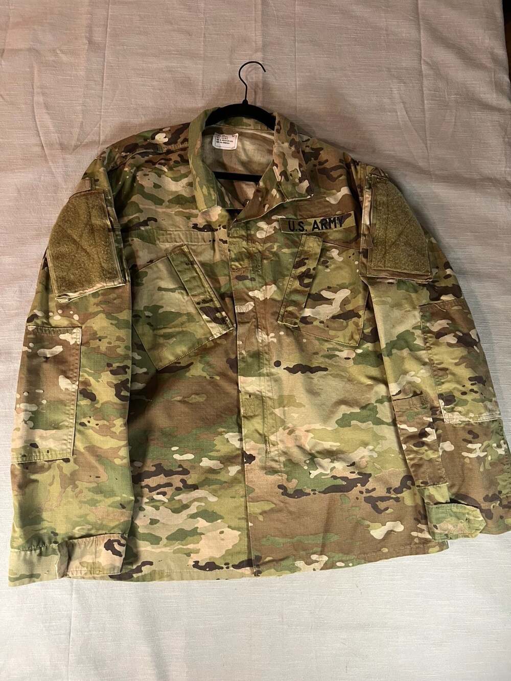 US Army OCP Multicam ACU Combat Uniform Coat Jacket Large Long
